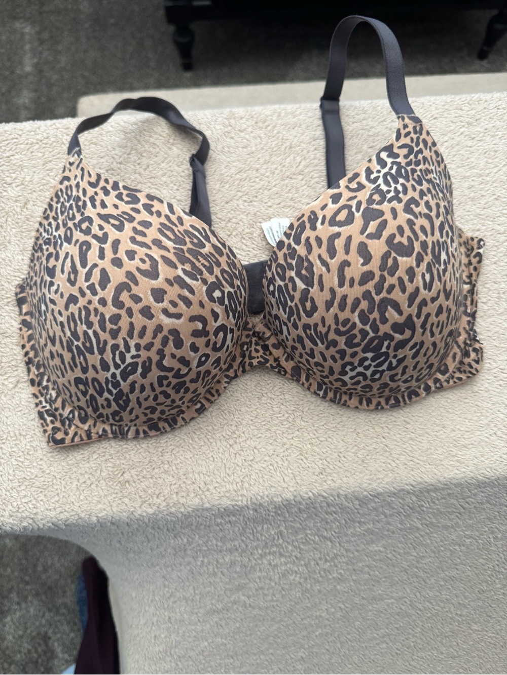 Victoria's Secret Leopard Print Bra - Brown/Black